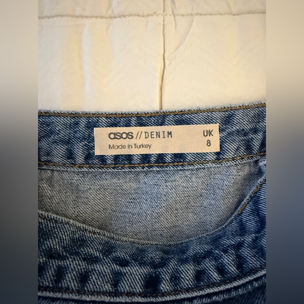 NWOT ASOS Denim Button-Up Women's Skirt - Picture 2 of 3